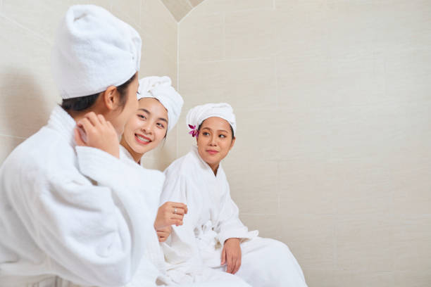 istock Friends resting in spa salon 1133854575