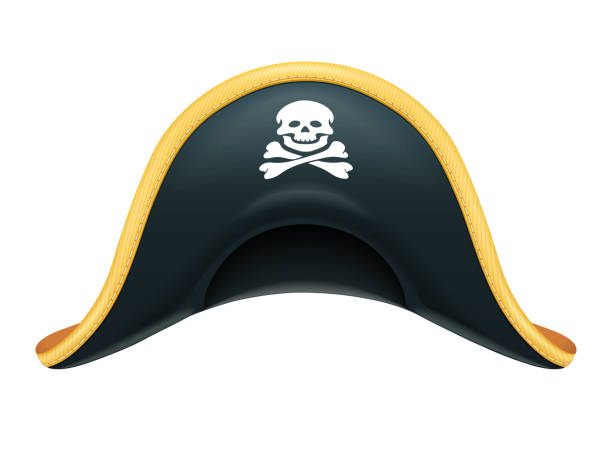 istock Pirate hat. Corsair headgear. Carnival costume. Caribbean filibuster. Vector illustration. 1133855224