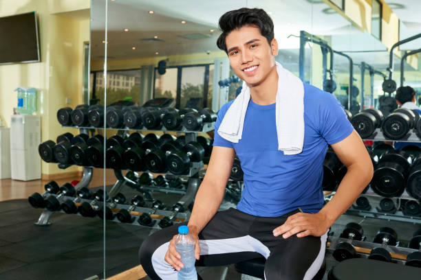 istock Man resting after sports training 1133855958