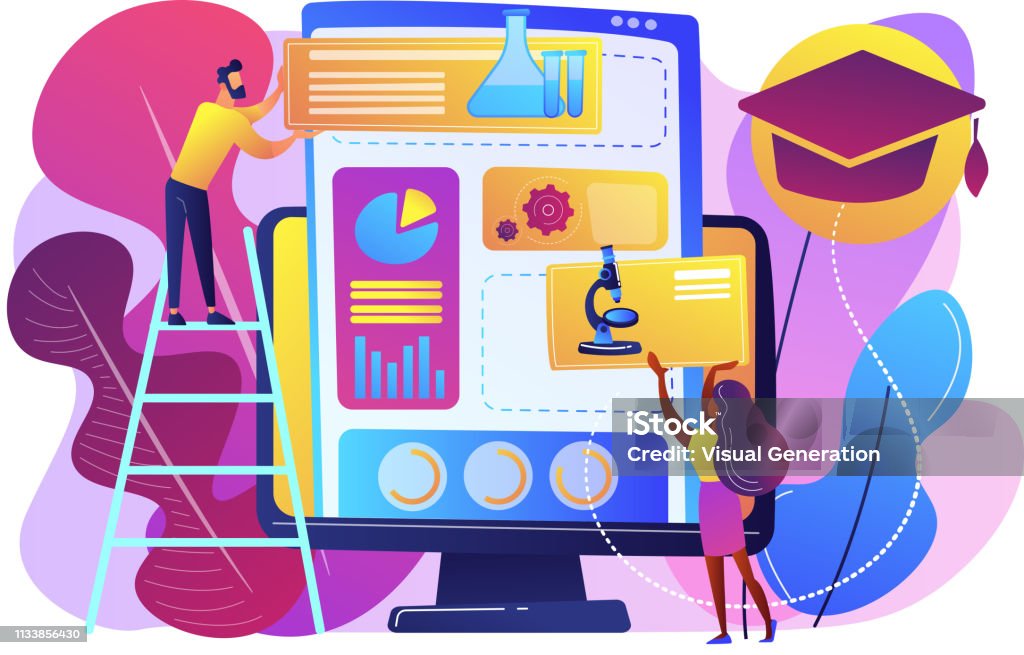 Learning Management System Concept Vector Illustration Stock ...
