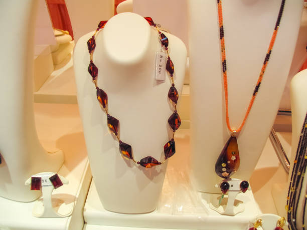 istock Products and jewelry from amber 1133861347