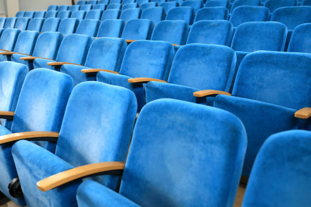 istock Row of blue seats 1133862682