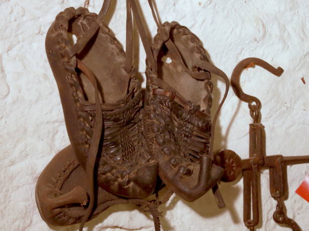istock Peasant shoe - opanak old traditional Serbian shoes 1133864608