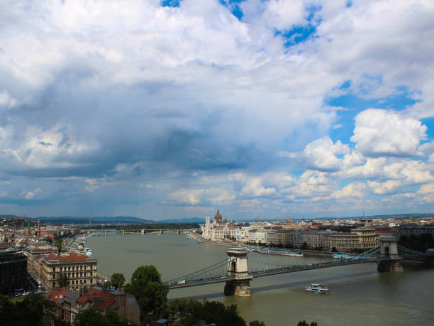 Aerial view of Budapest, Hungary