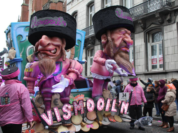 Carnival Parade Float Aalst 2019 stock photo