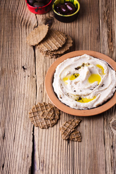 istock White beans hummus served with rye waffles 1133872398
