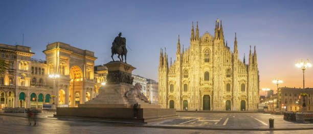 istock Milan - Piazza del Duomo at first sunlight 1133876097