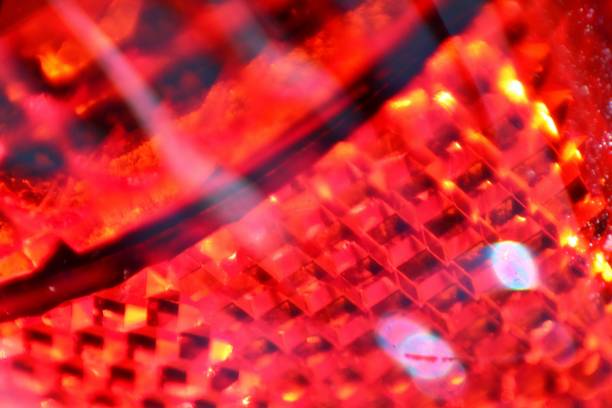 istock Abstract macro cube texture of plastic safety bicycle reflectors. 1133876223