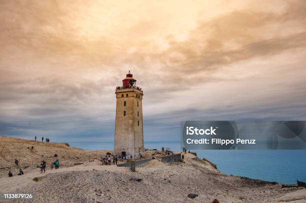 Rubjerg Knude Lighthouse Stock Photo - Download Image Now - Denmark, Architecture, Atlantic Ocean