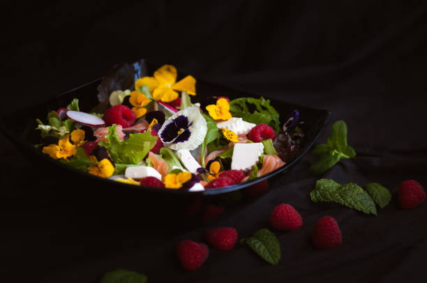 istock salad with flowers 1133879360