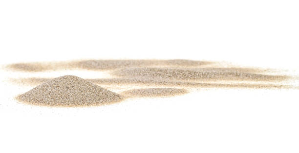 istock Pile desert sand isolated on white background 1133880534