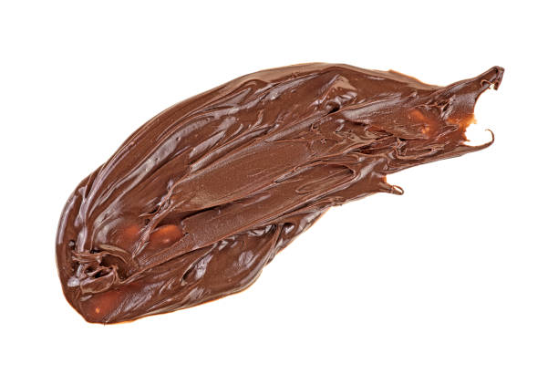 istock Chocolate hazelnut cream isolated on white background 1133880546