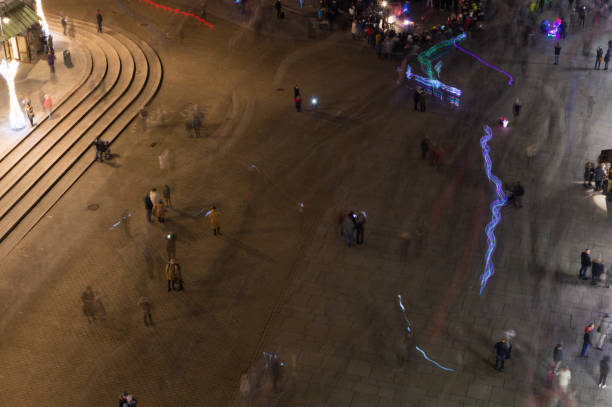 istock Pedestrian Main Square in Warsaw, Poland at Night 1133884695