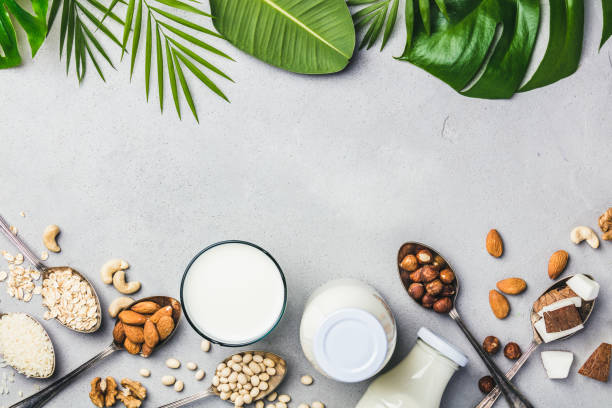 istock Vegan milk and ingredients 1133885136