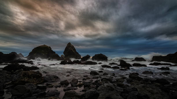 istock Sunset at a Rocky Beach, Northern California Coast 1133889927