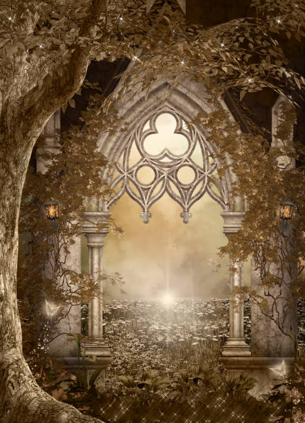 istock Fantasy gateway to the enchanted forest 1133905375
