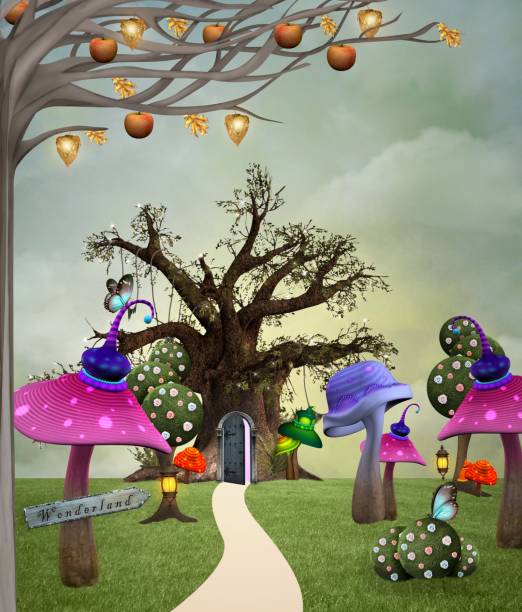 istock Enchanted wonderland landscape 1133905488