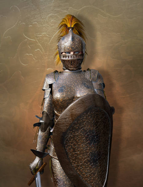 istock Courageous female knight 1133906147
