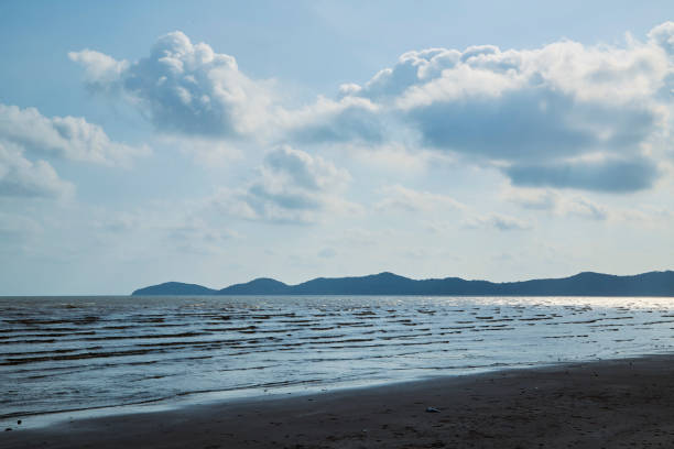 istock Summer tropical sea, beach, wave and blue sky at Hat Laem Sing beach 1133911028
