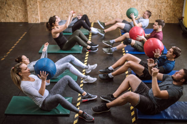 istock Sports People Working Out Together 1133911129