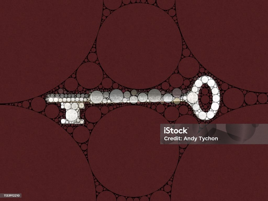 Abstract Mosaic Key Theme Textured Background Stock Illustration ...
