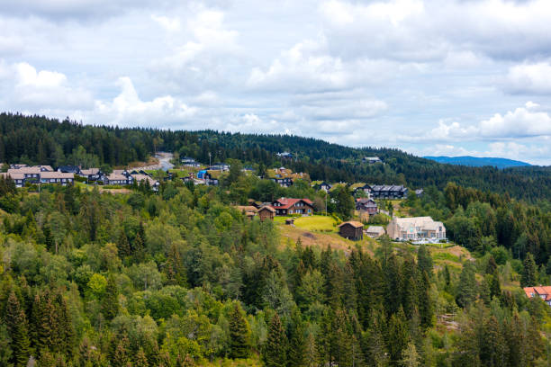 Residential district Holmenkollen in Oslo, Norway