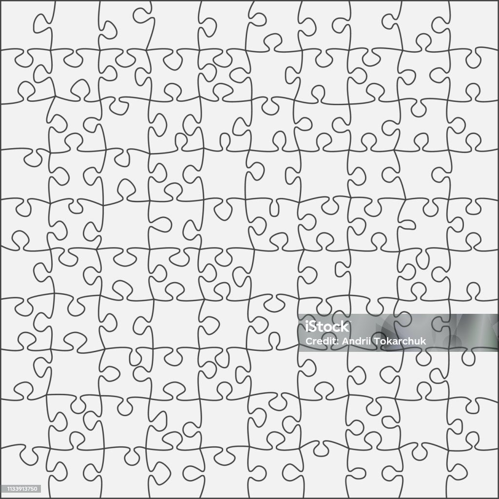Vetores de Fundo Com Quebracabeça Puzzle 100 Peças Separadas Brancas e mais  imagens de Abstrato - iStock