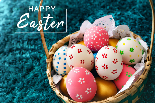 istock Easter egg, happy Easter sunday hunt holiday decorations 1133917445