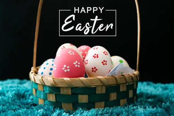 Photo of Easter egg, happy Easter sunday hunt holiday decorations