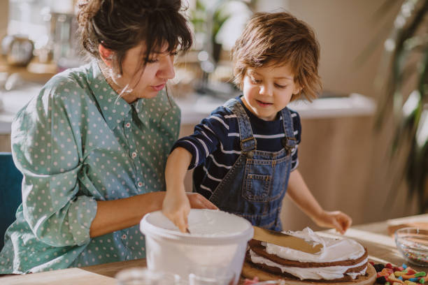 istock Making birthday cake for party 1133919452