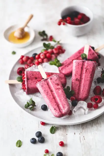 Red Fruit Sorbet for Summer