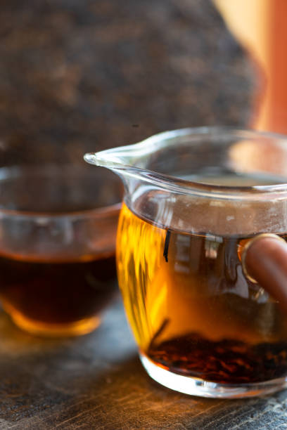 Pu'er Tea in Glass