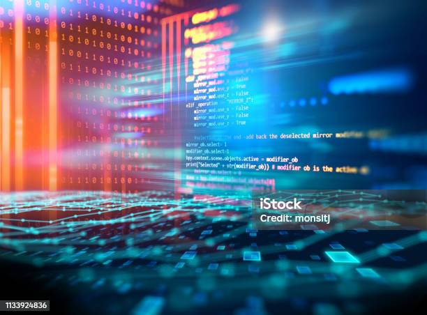 Programming Code Abstract Technology Background Of Software Developer ...