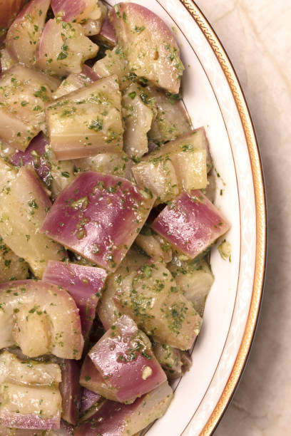 istock Marinated Eggplant with Parsley, Garlic and Vinegrette Dressing 1133925477