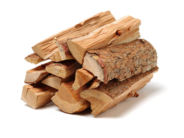 istock Pile of firewood isolated on a white background 1133930577