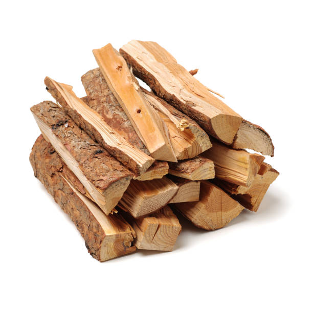 istock Pile of firewood isolated on a white background 1133930648