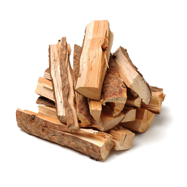 istock Pile of firewood isolated on a white background 1133930685