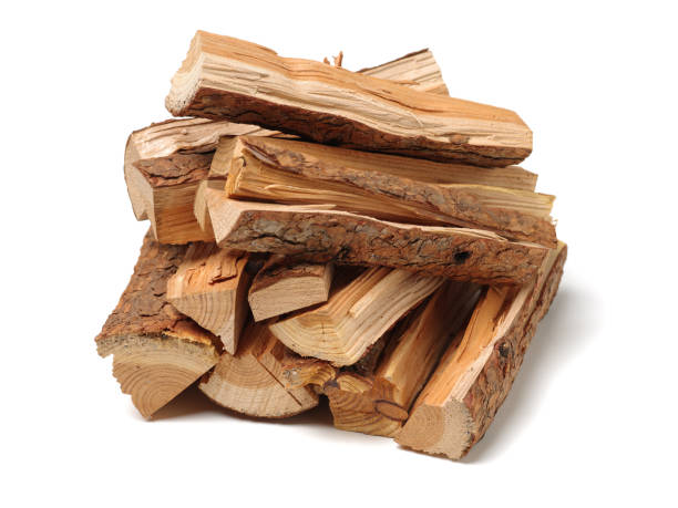istock Pile of firewood isolated on a white background 1133930776