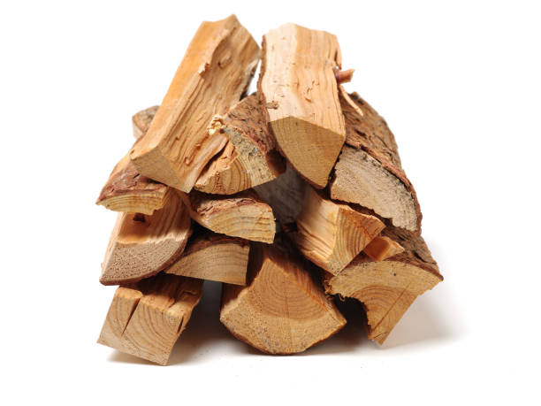 istock Pile of firewood isolated on a white background 1133931307
