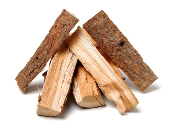 istock Pile of firewood isolated on a white background 1133931934