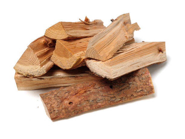 istock Pile of firewood isolated on a white background 1133932104