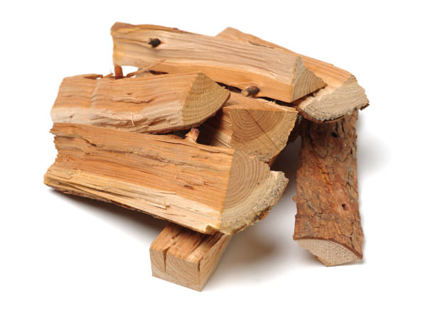 istock Pile of firewood isolated on a white background 1133932146