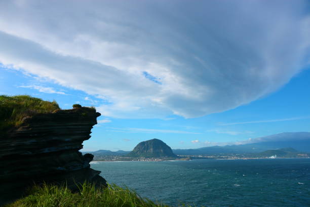 It is a scenery of Jeju Mountain Mountain.