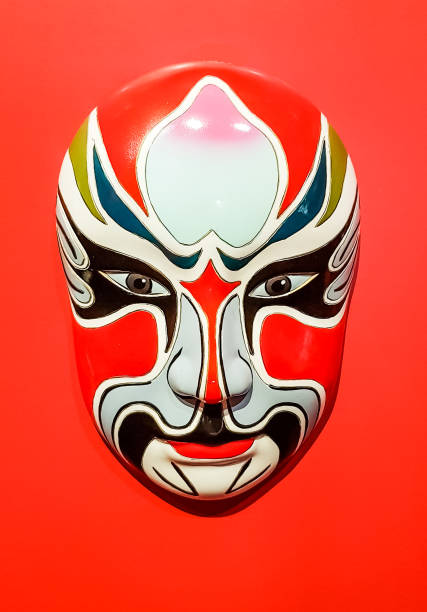 chińska twarz opery - beijing opera mask china zdjęcia i obrazy z banku zdjęć