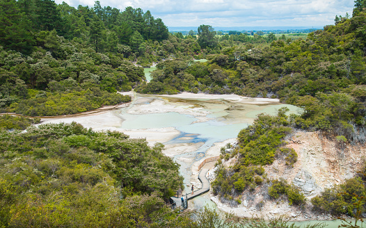 Wai-O-Tapu the thermal wonderland in Rotorua, New Zealand.