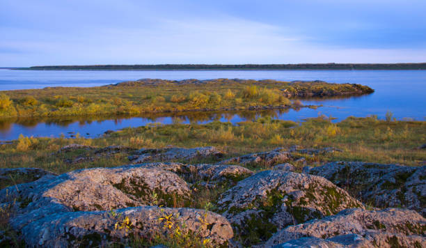 istock River bank in autumn. 1133944501