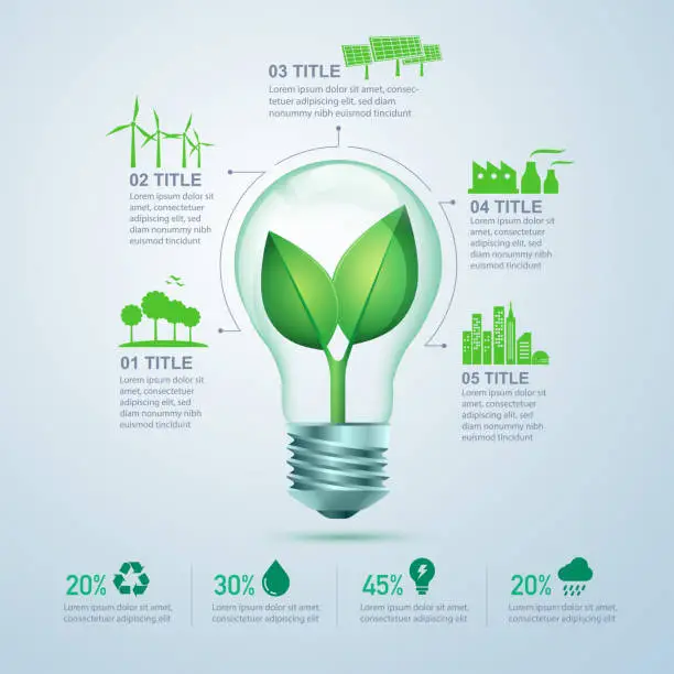 Vector illustration of green energy