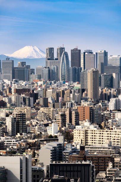 istock Tokyo skyline and Mountain fuji in Japan. 1133956846