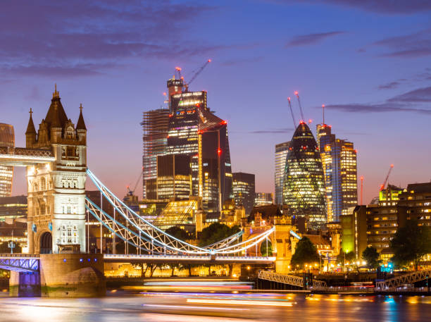istock London Tower Bridge with Downtown building 1133957222
