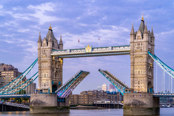 Lifting up London Tower Bridge